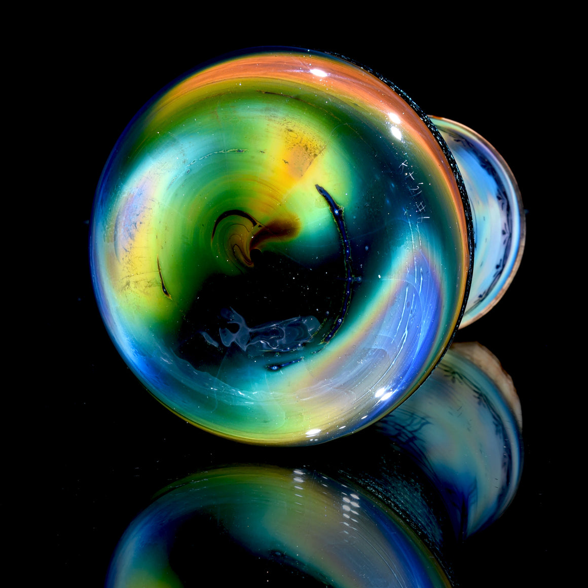 XL Dichroic Corked Jar with Fume Drawing