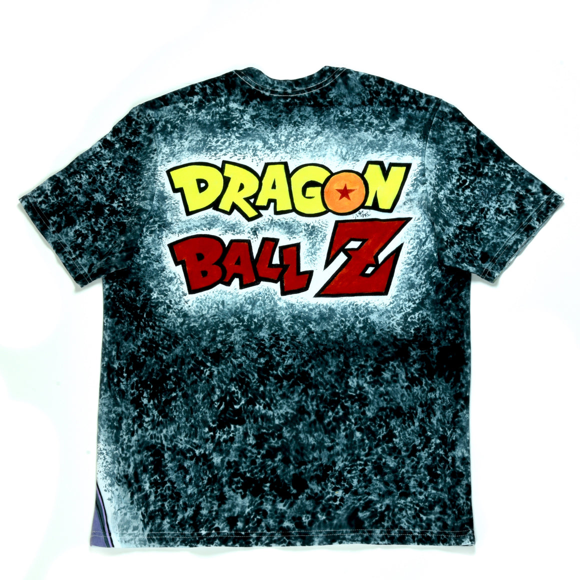Large - Hand & Tie-dyed T-Shirt - DBZ Cell