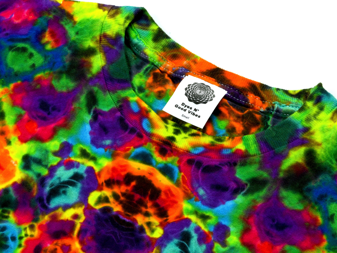 Small Tie Dye T-Shirt - Classic Scrunch Reverse Dye