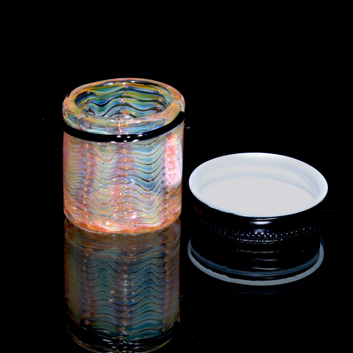 Lidded Airtight Baller Jar - Fume Bubble Trap Wrap & Rake
