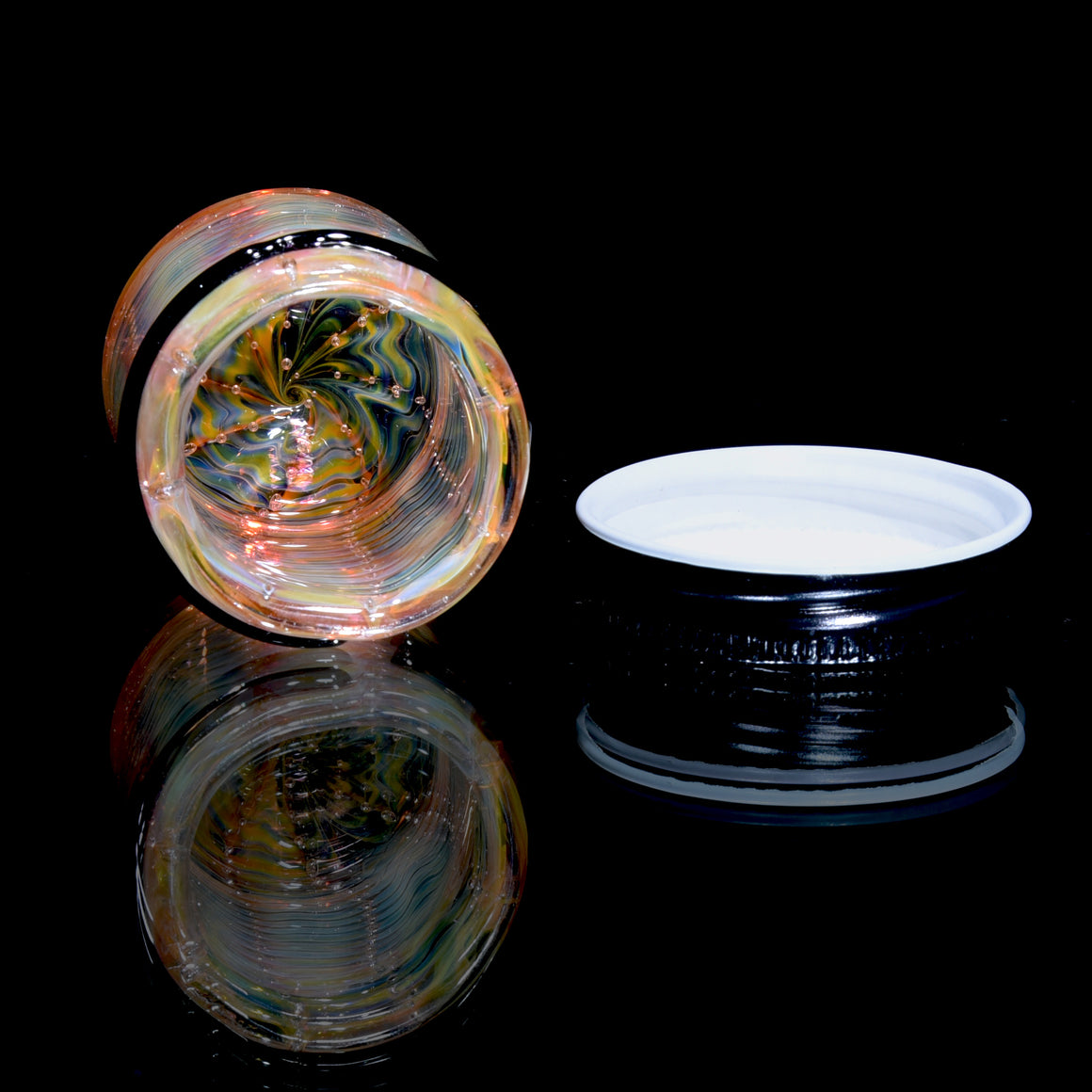 Lidded Airtight Baller Jar - Fume Bubble Trap Wrap & Rake
