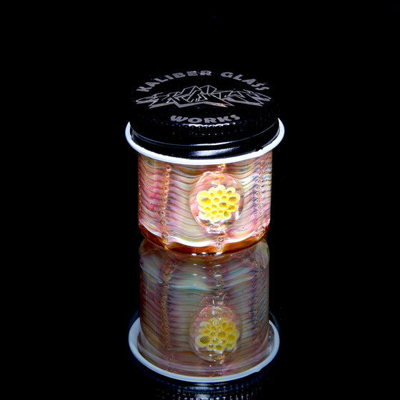 Lidded Airtight Baller Jar - Fume Bubble Trap Wrap & Rake w/ UV Millie