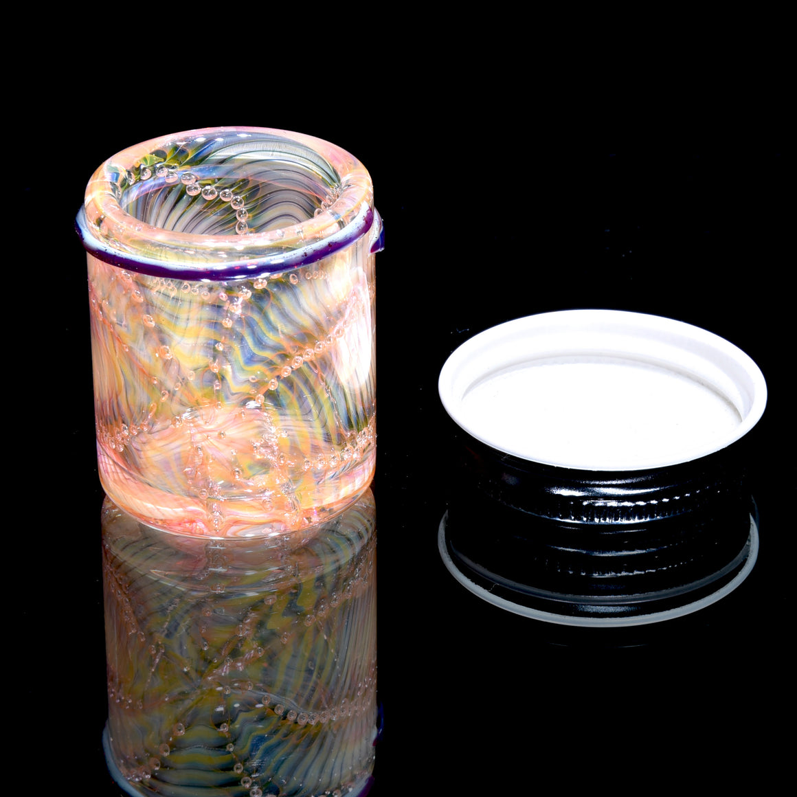 Lidded Airtight Baller Jar - Fume Bubble Trap Wrap & Rake