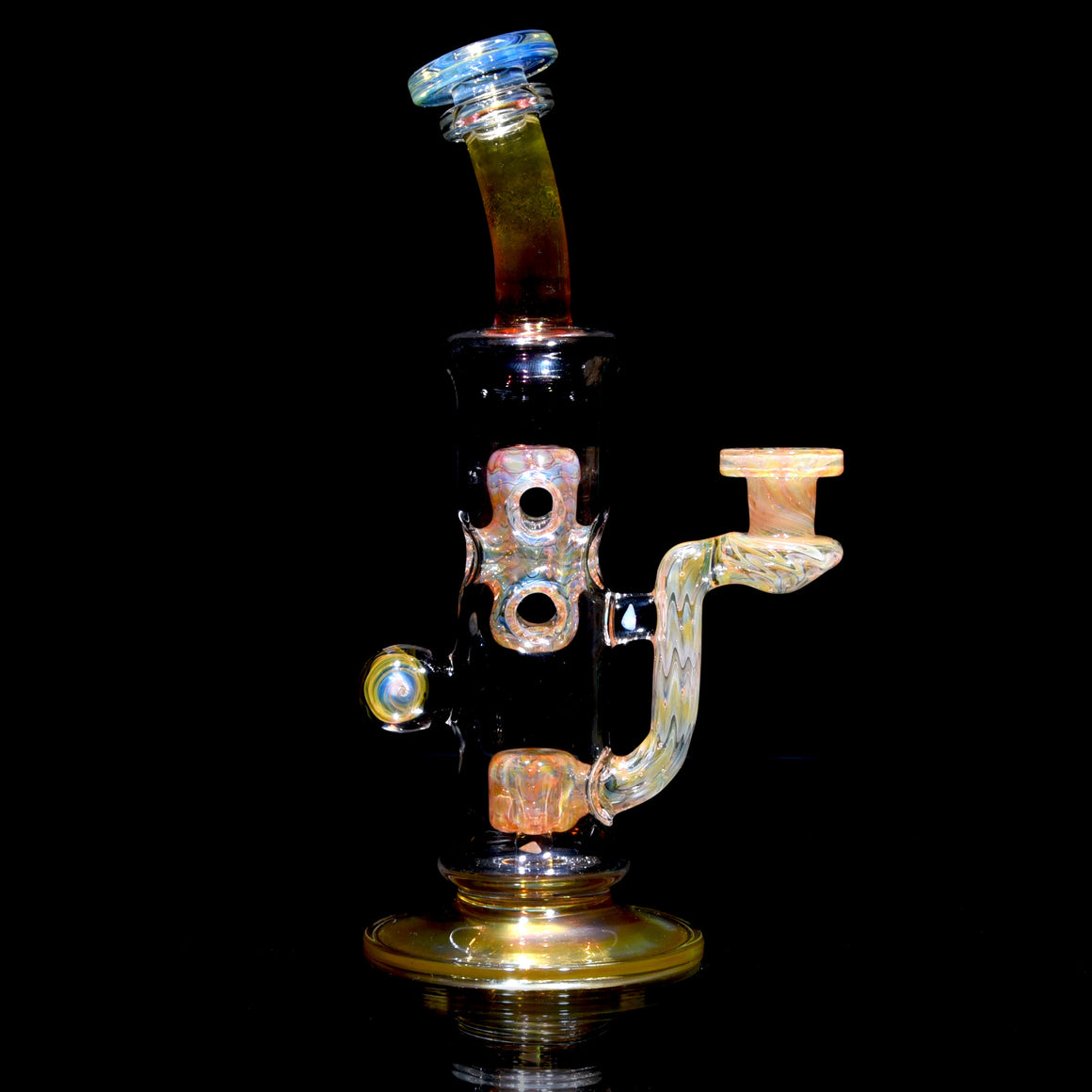 Fumed Straight Fab w/ Fume Swirl Marble - 10mm Female
