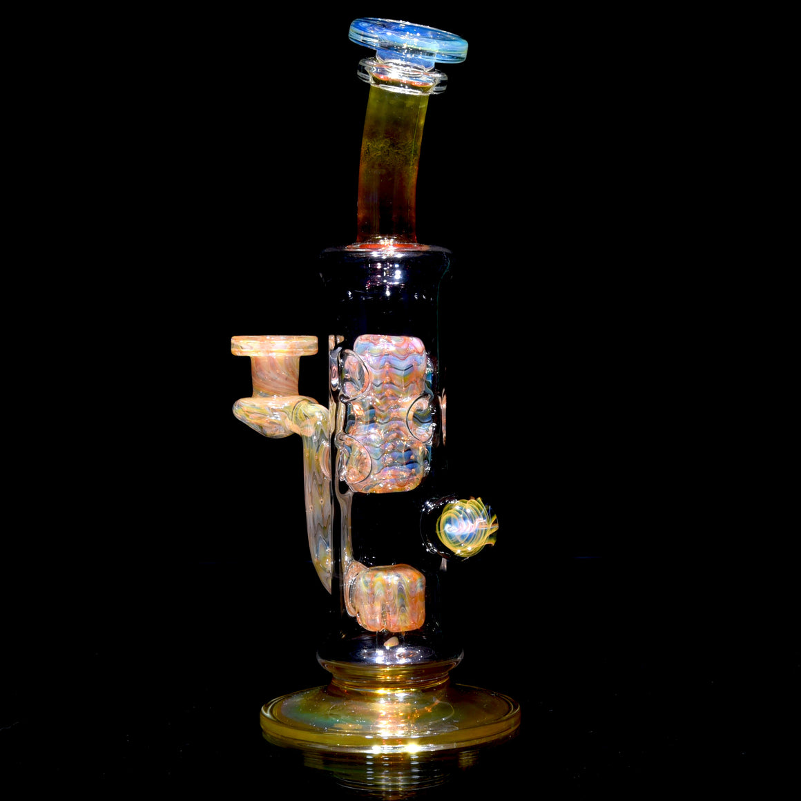 Fumed Straight Fab w/ Fume Swirl Marble - 10mm Female