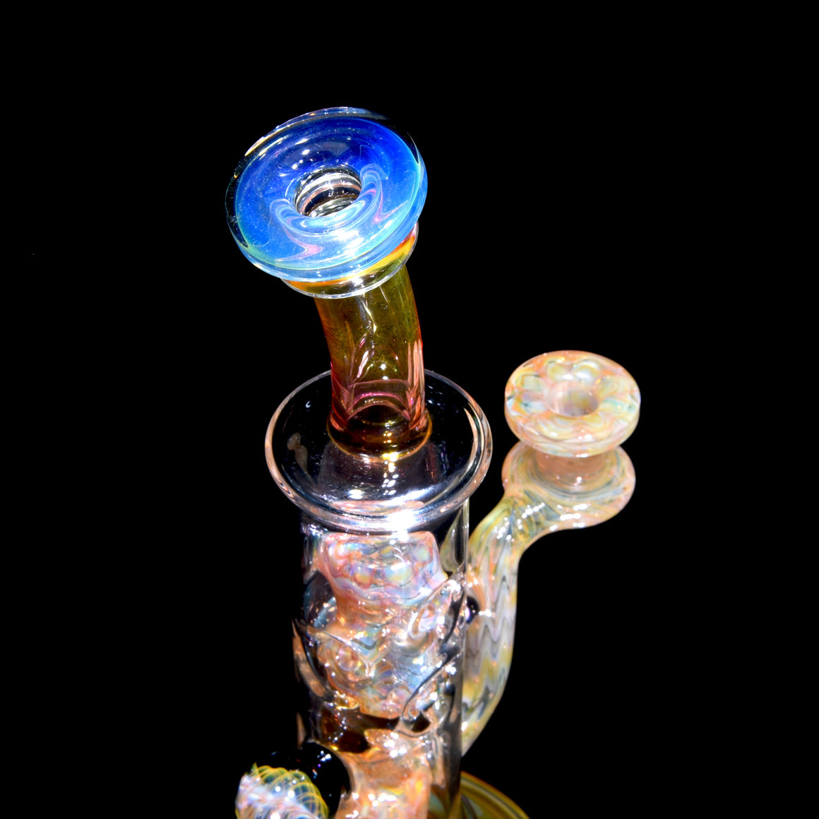 Fumed Straight Fab w/ Fume Swirl Marble - 10mm Female
