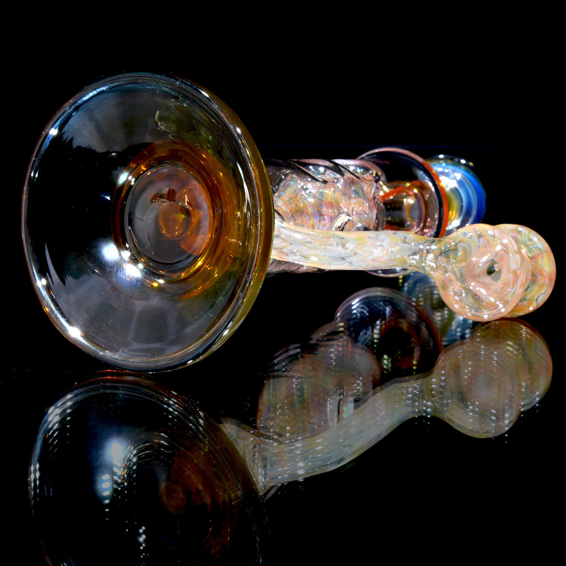 Fumed Straight Fab w/ Fume Swirl Marble - 10mm Female