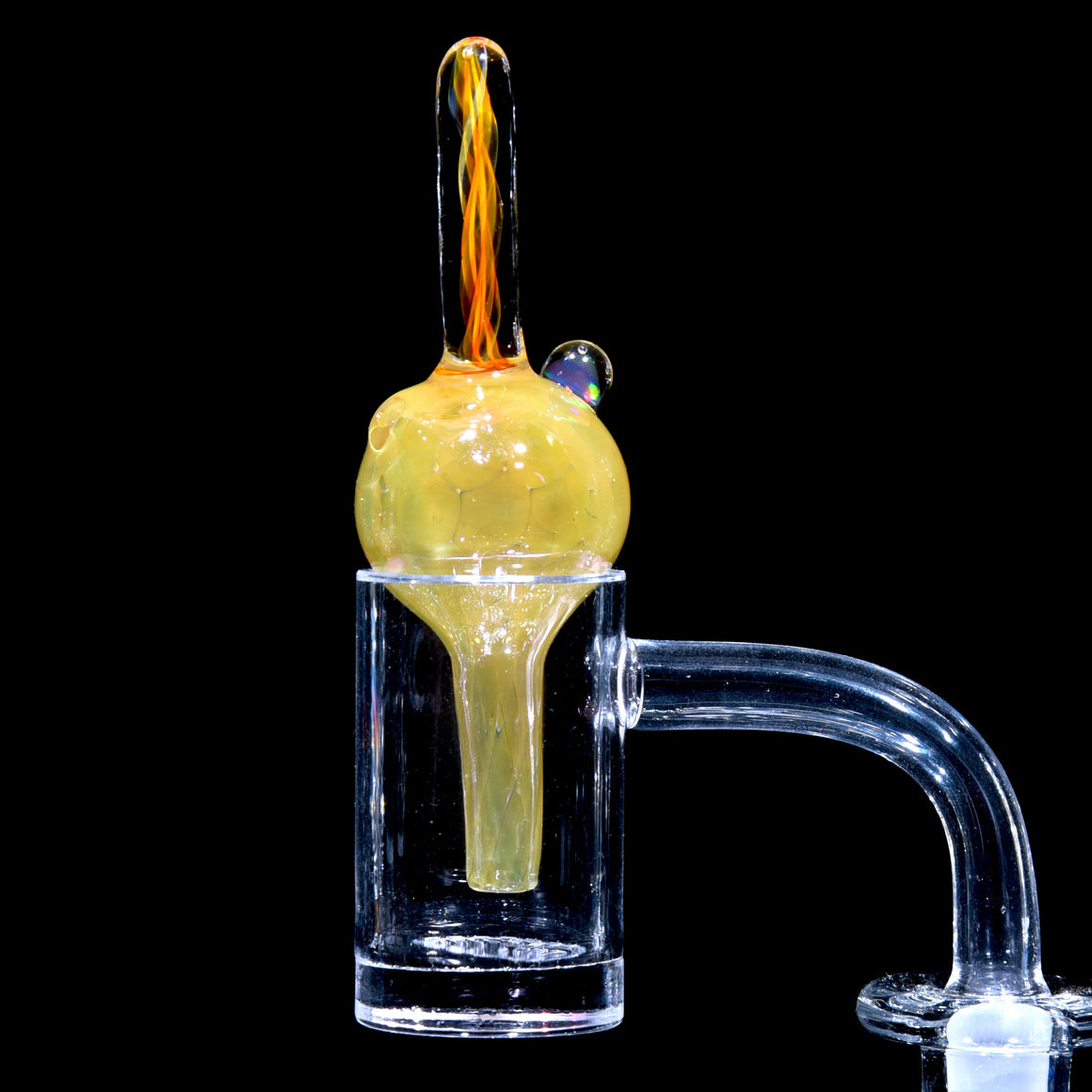 Fume Honeycomb & Lattice Bubble Cap w/ Opal