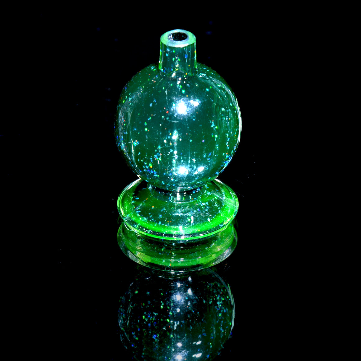 UV Reactive XL Crushed Opal Bubble Cap w/ Sandblasted Logo