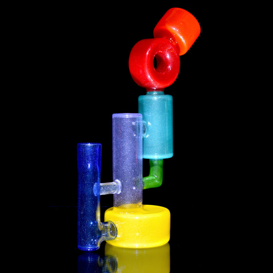 Recycling Colorform Rig - Transparent Rainbow -  14mm Female