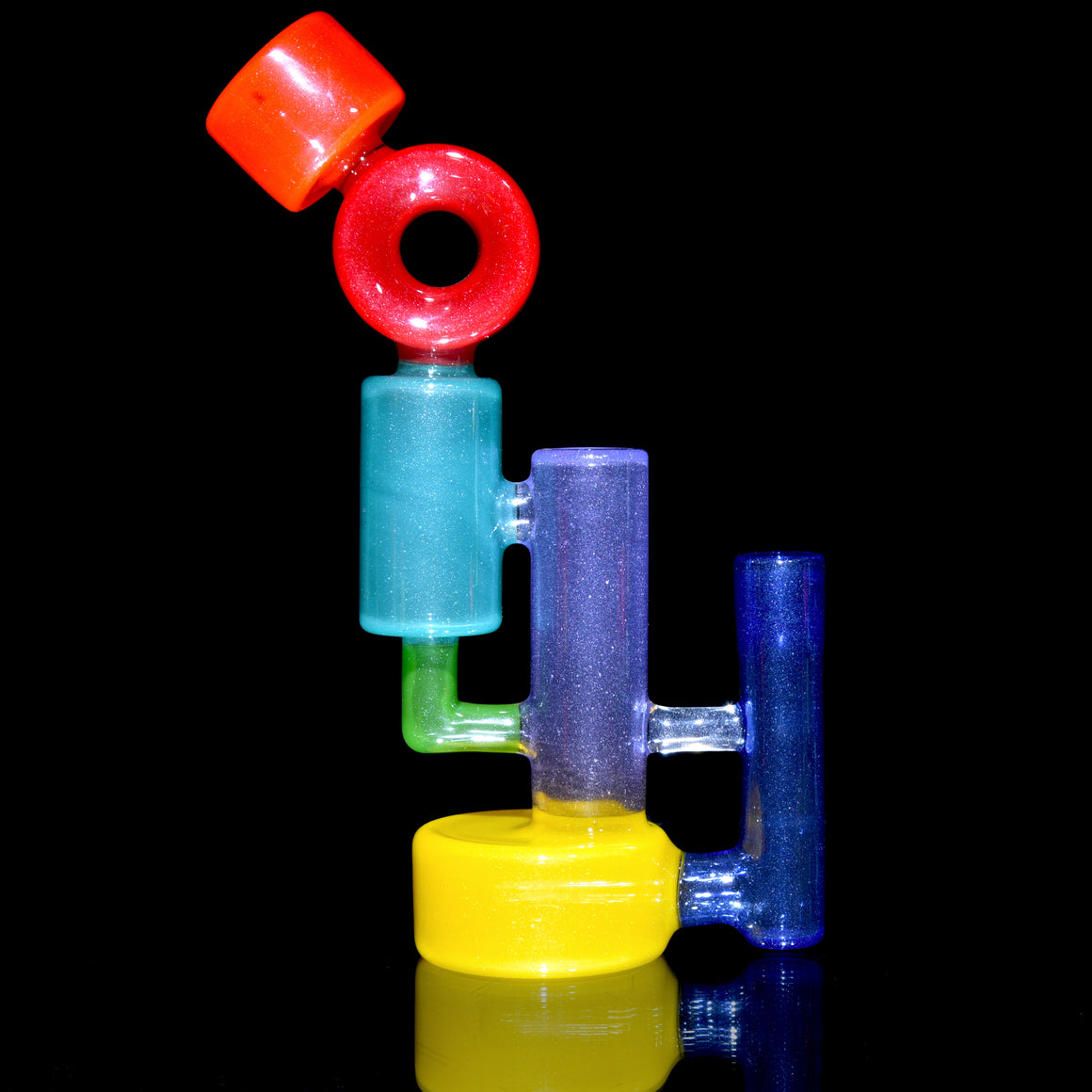 Recycling Colorform Rig - Transparent Rainbow -  14mm Female