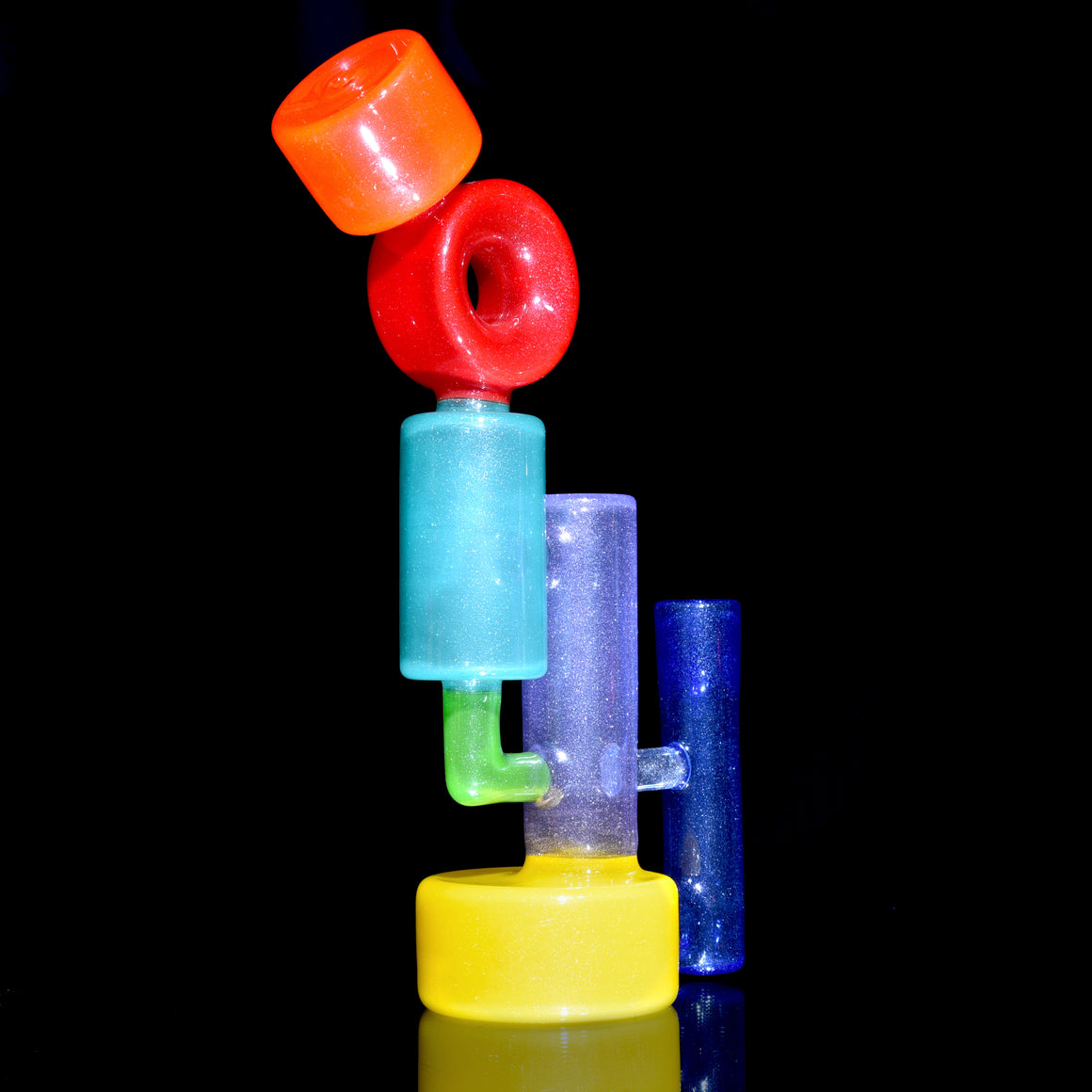 Recycling Colorform Rig - Transparent Rainbow -  14mm Female