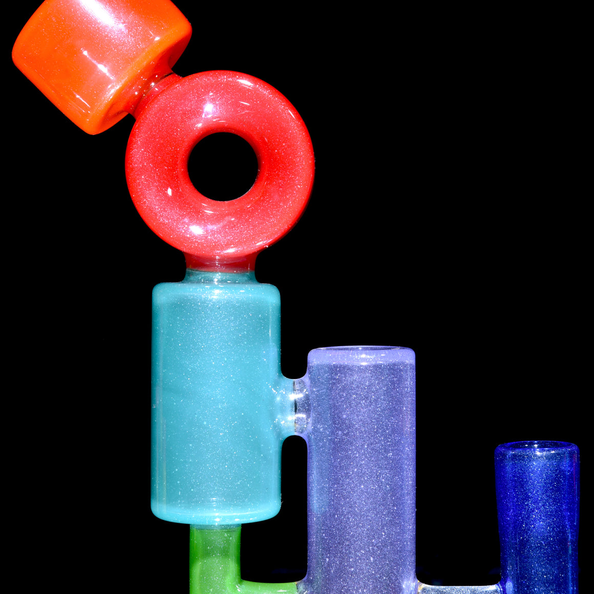 Recycling Colorform Rig - Transparent Rainbow -  14mm Female