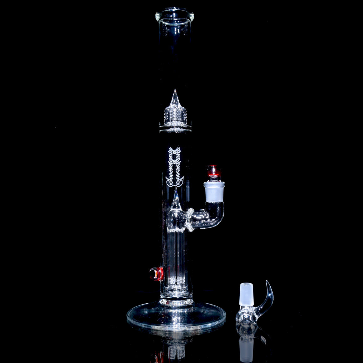 44mm Fixed 4 Straight Tube w/ KJH Millie & Matching Fruit Basket Slide - 18mm Male