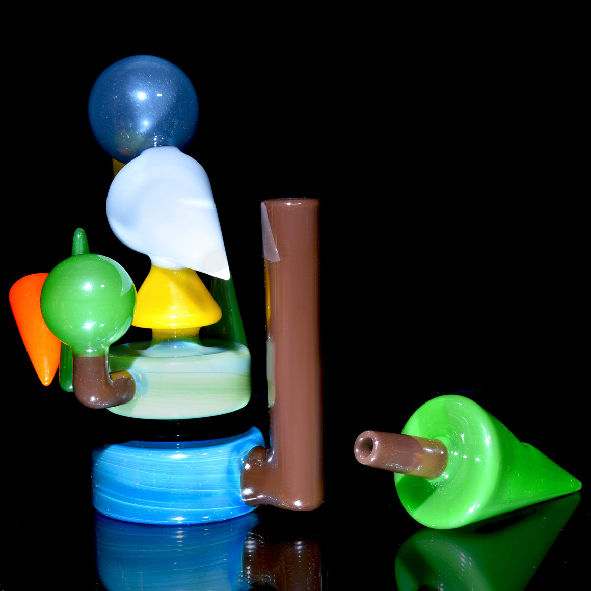 "Birdy in its Natural Habitat" Colorform Rig w/ Slide -  14mm Female