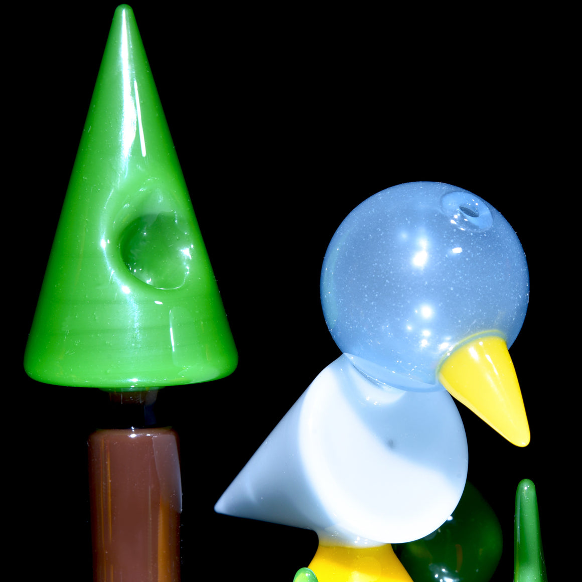 "Birdy in its Natural Habitat" Colorform Rig w/ Slide -  14mm Female