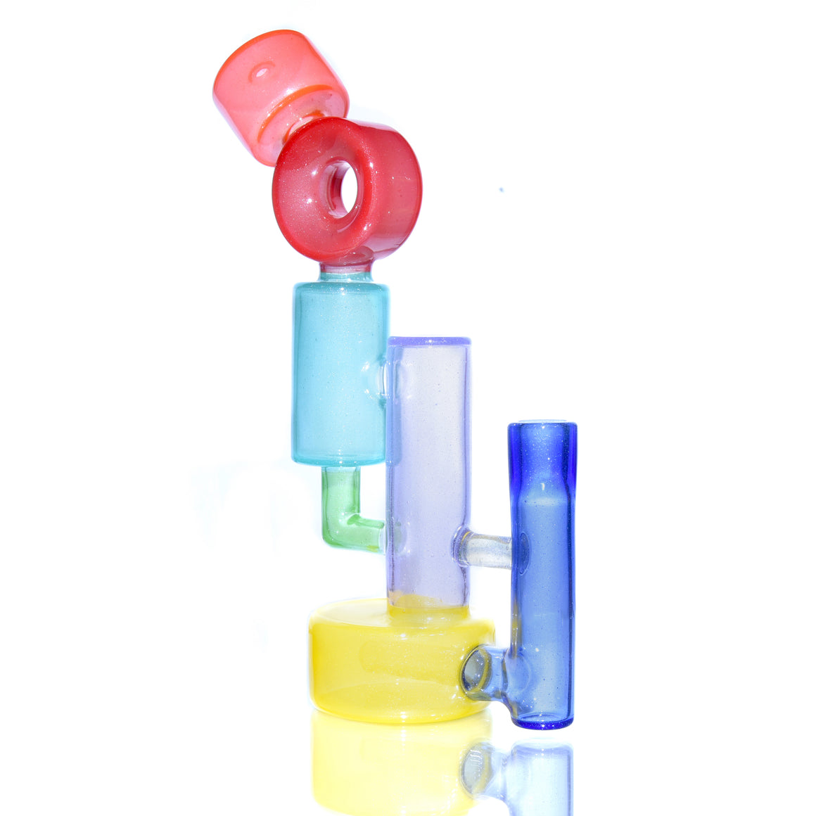 Recycling Colorform Rig - Transparent Rainbow -  14mm Female