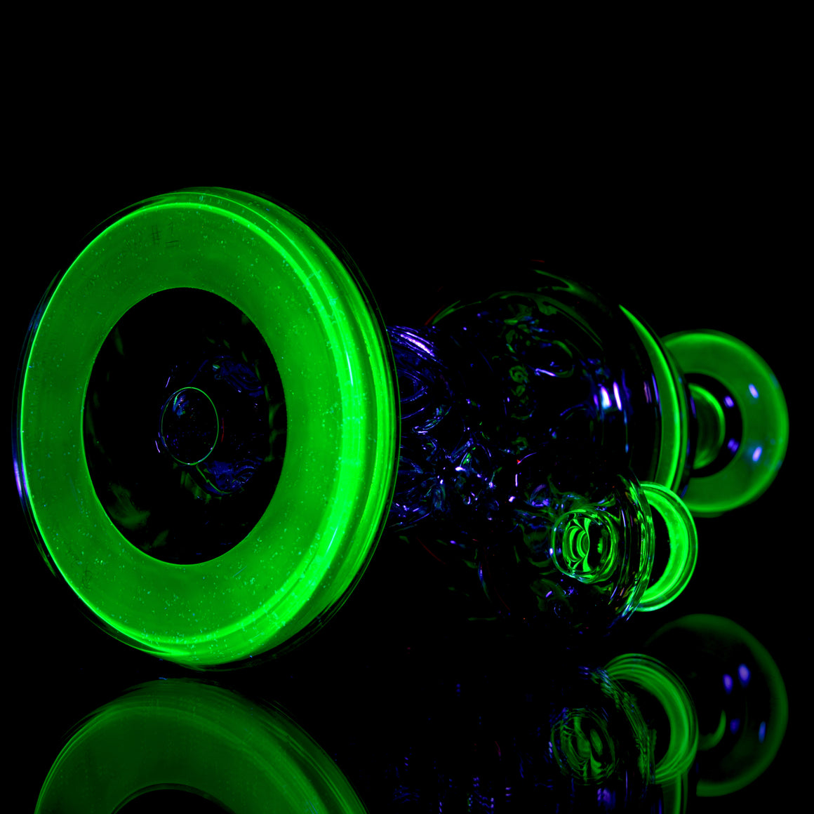 UV Reactive Crushed Opal Mini Outside Incycler #1 - 10mm Female