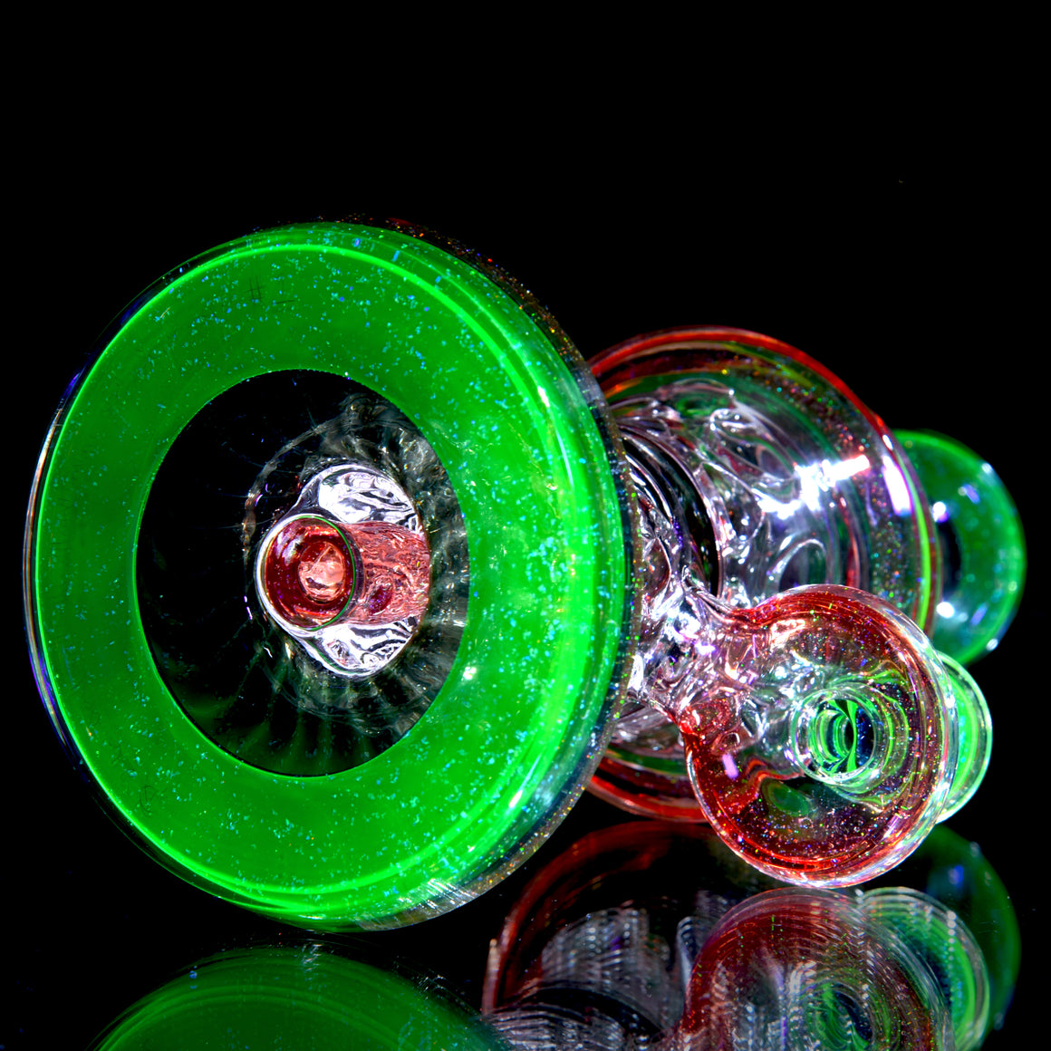 UV Reactive Crushed Opal Mini Outside Incycler #1 - 10mm Female