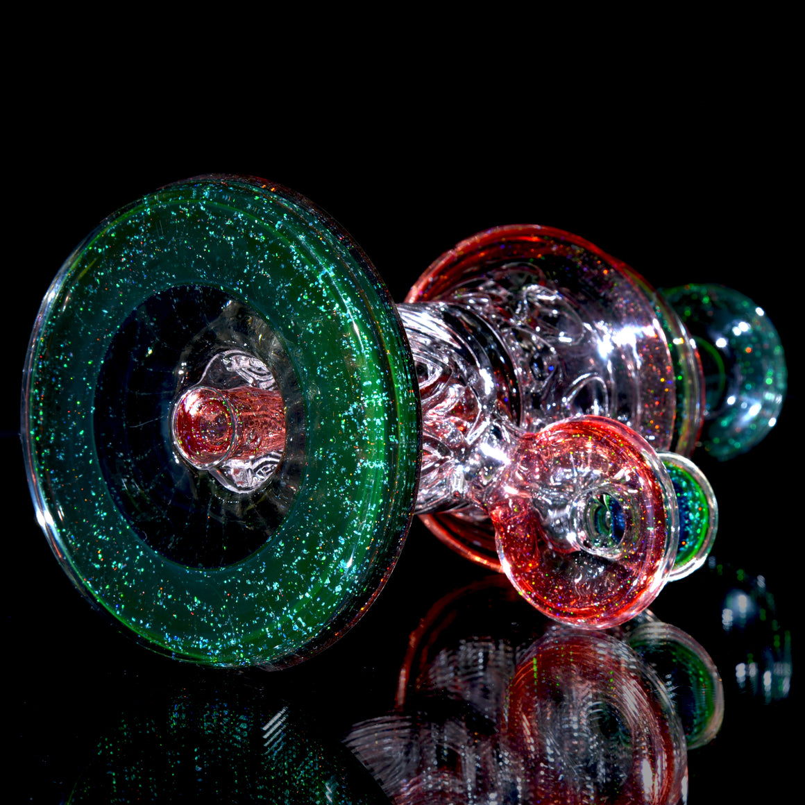 UV Reactive Crushed Opal Mini Outside Incycler #1 - 10mm Female