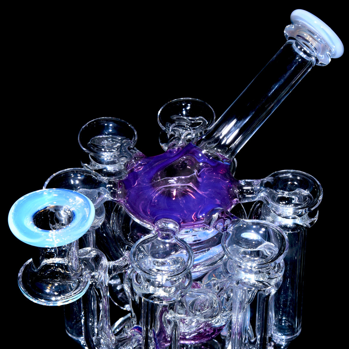 Kyru Glass - R6 Hextad Recycler - Timeless Glass Gallery