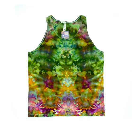Large Tie Dye Tanktop - Full Psychedelic Pattern