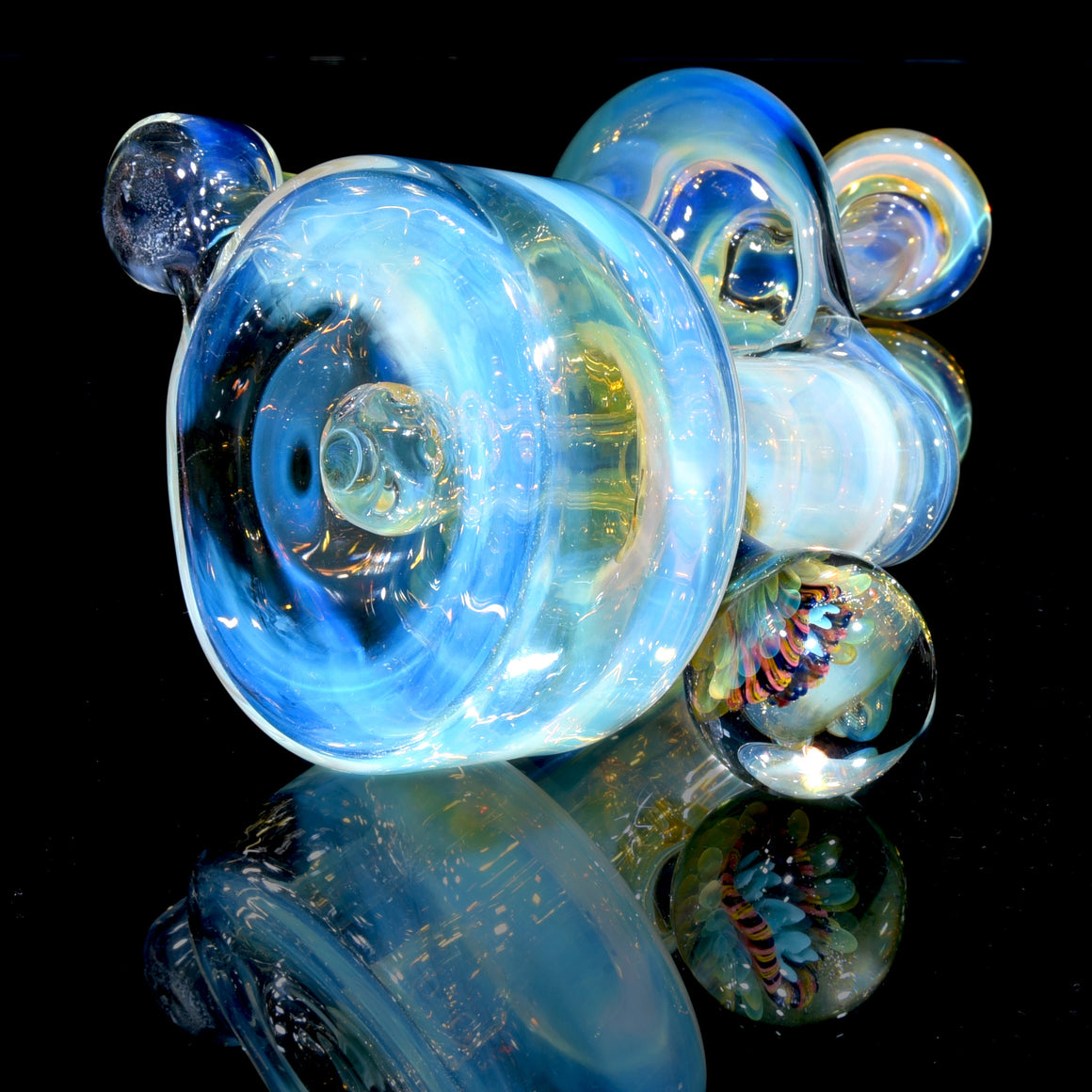 Fully-fumed Refined Bell Recycler w/ Signature Marble - 14mm Female