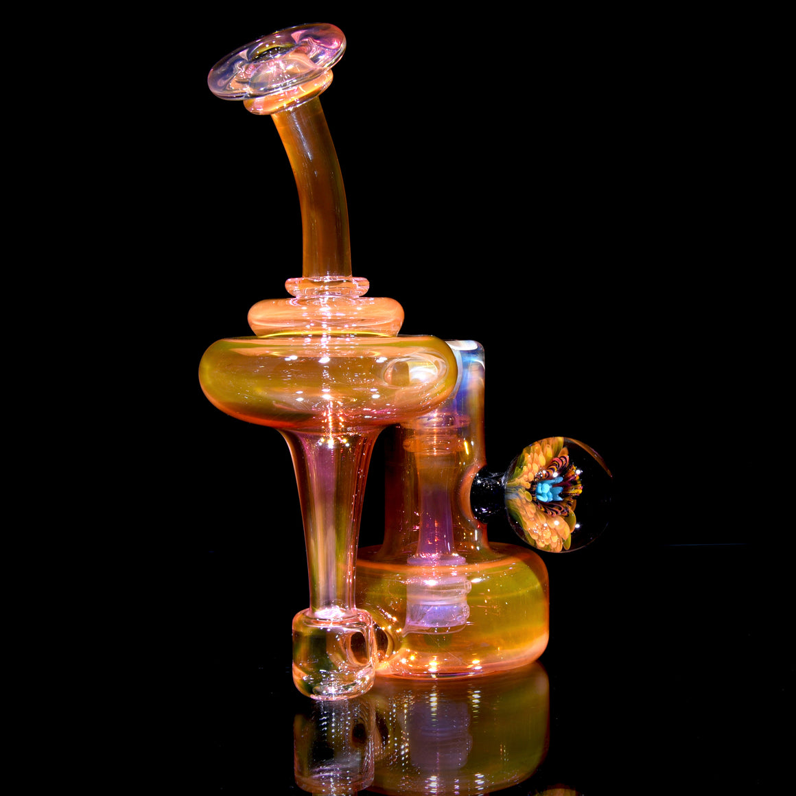 Fully-fumed Refined Bell Recycler w/ Signature Marble - 10mm Female