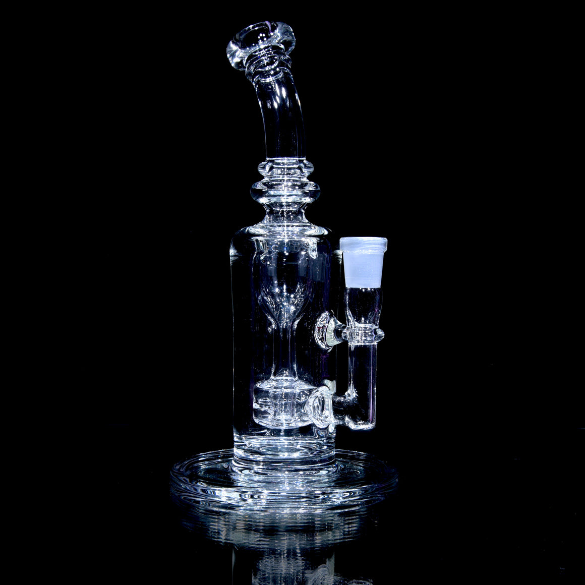 Mini Narrow Can Double-uptake Tornada Recycler - Clear - 14mm Female