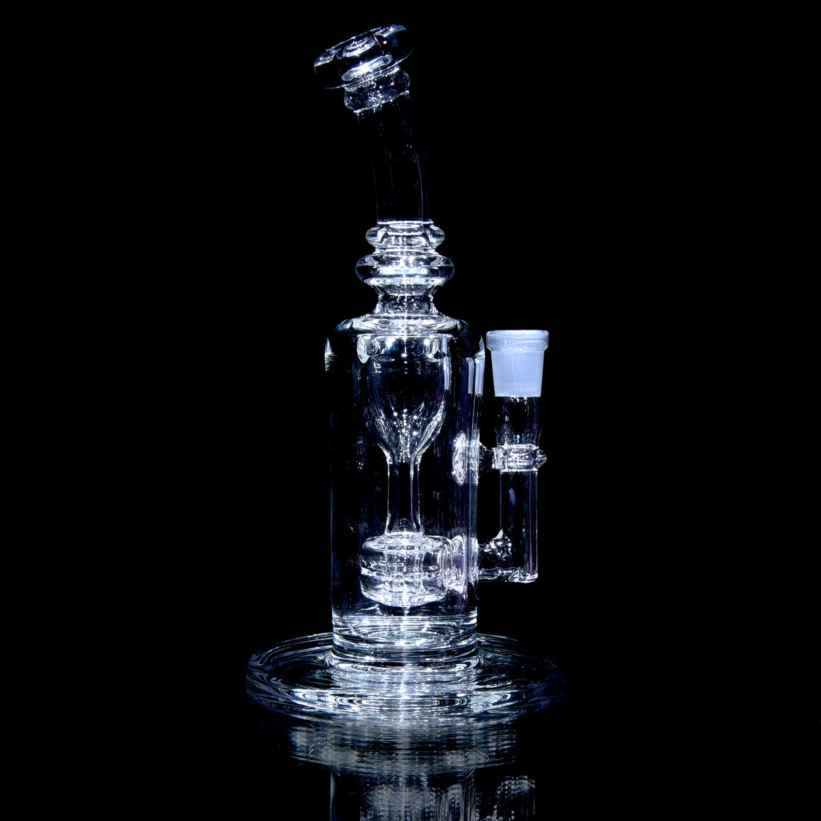 Mini Narrow Can Double-uptake Tornada Recycler - Clear - 14mm Female