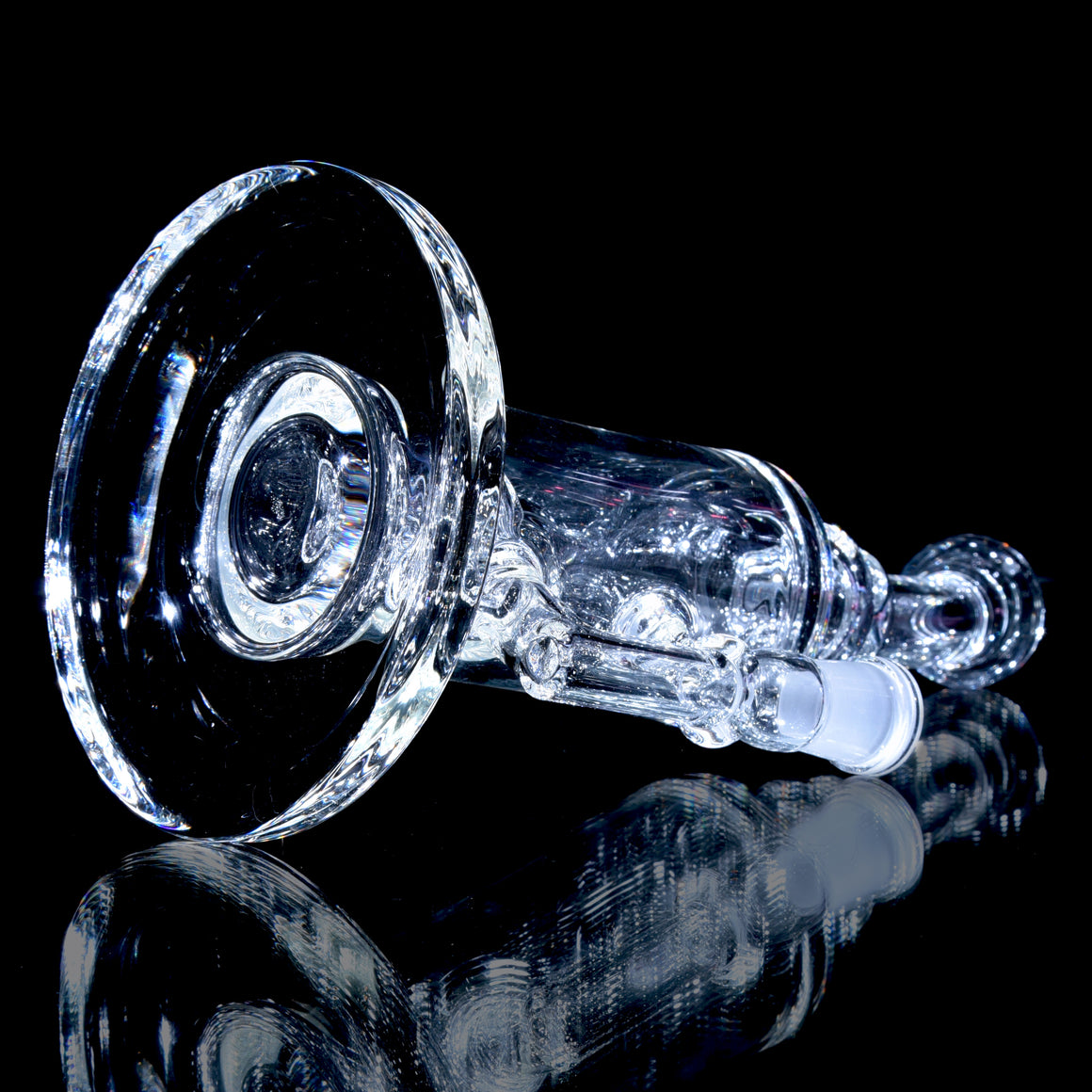Mini Narrow Can Double-uptake Tornada Recycler - Clear - 14mm Female