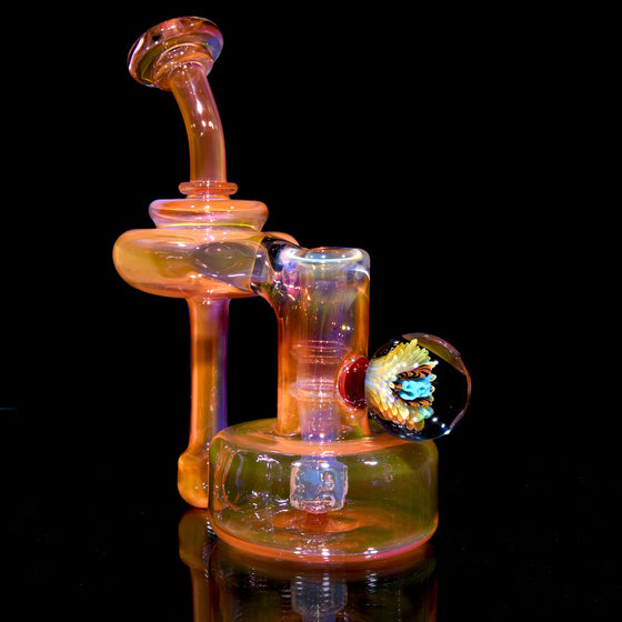 Fully-fumed Refined Bell Recycler w/ Signature Marble - 14mm Female