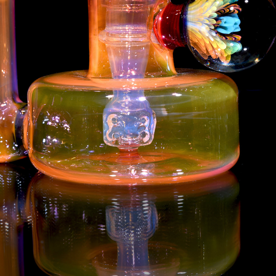 Fully-fumed Refined Bell Recycler w/ Signature Marble - 14mm Female