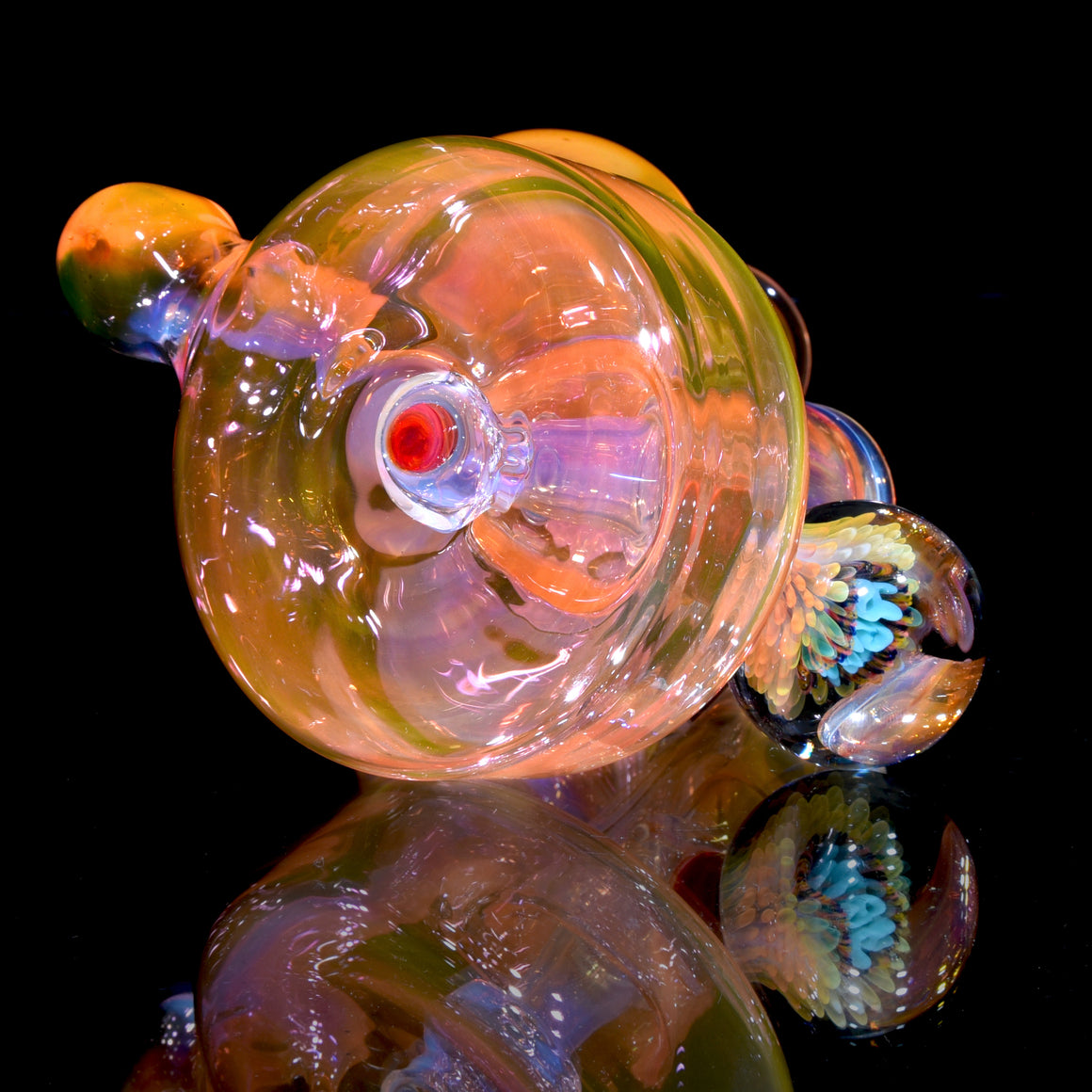 Fully-fumed Refined Bell Recycler w/ Signature Marble - 14mm Female