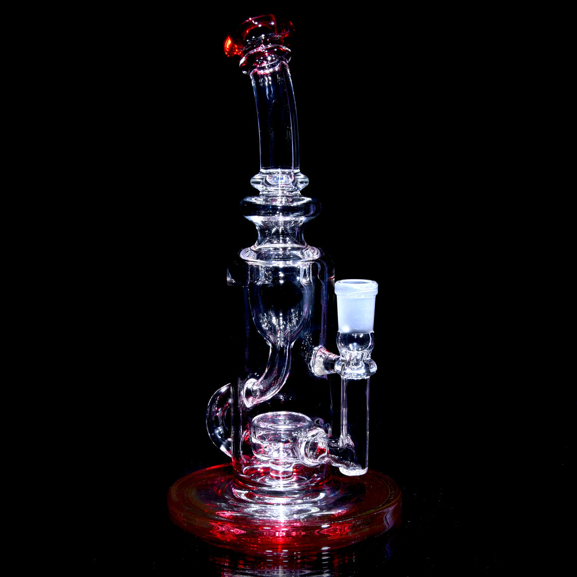 Mini Narrow Can Double-uptake Klein Recycler - Gold Ruby - 14mm Female