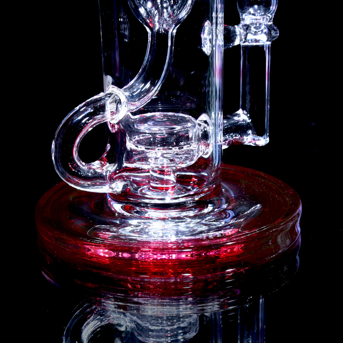Mini Narrow Can Double-uptake Klein Recycler - Gold Ruby - 14mm Female