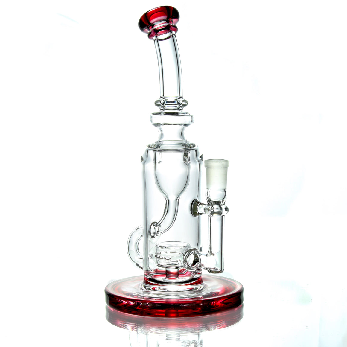 Mini Narrow Can Double-uptake Klein Recycler - Gold Ruby - 14mm Female
