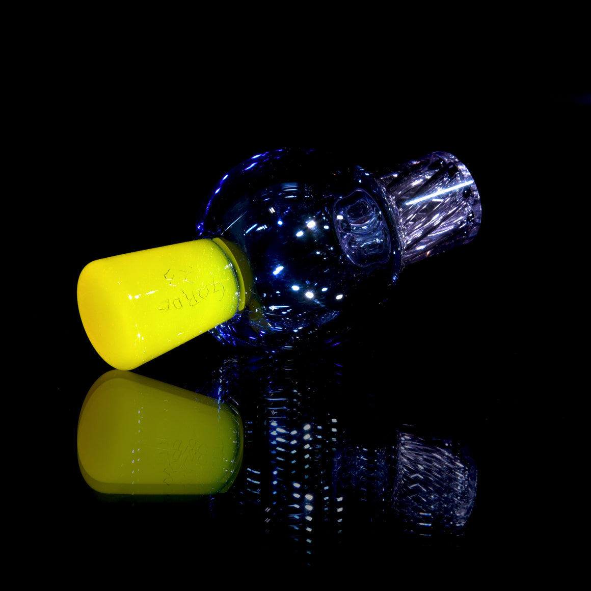 Full-color Ti Signed RipTide Bubble Cap - Nightshade/Blue Dream/Lemon Drop