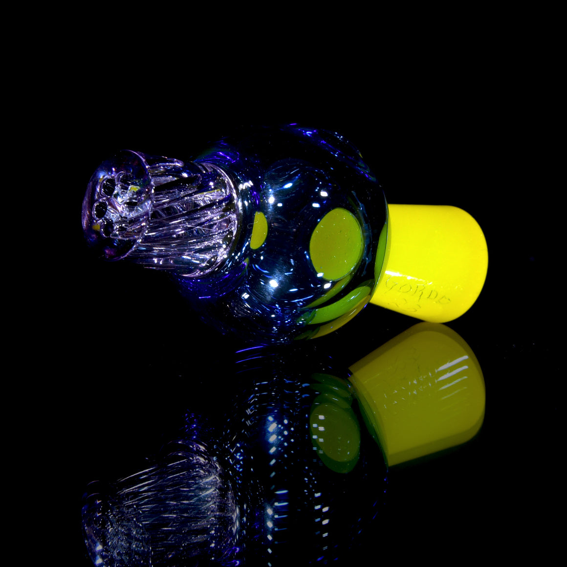 Full-color Ti Signed RipTide Bubble Cap - Nightshade/Blue Dream/Lemon Drop