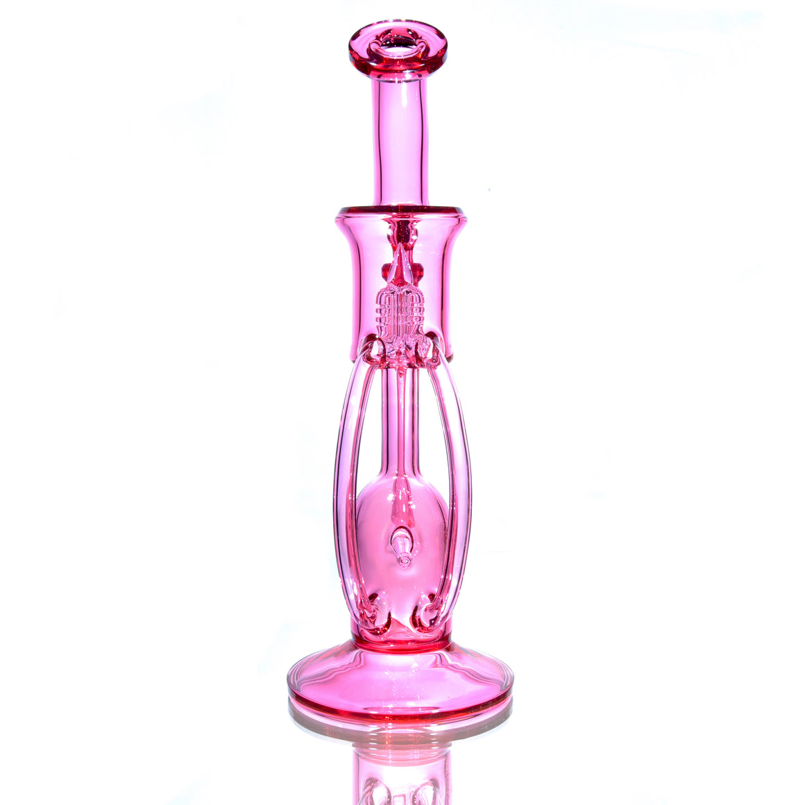Full-color Mini Double Hornet - Stemline 16mm 6 Cut w/ Splashguard - Telemagenta Lite - 14mm Female