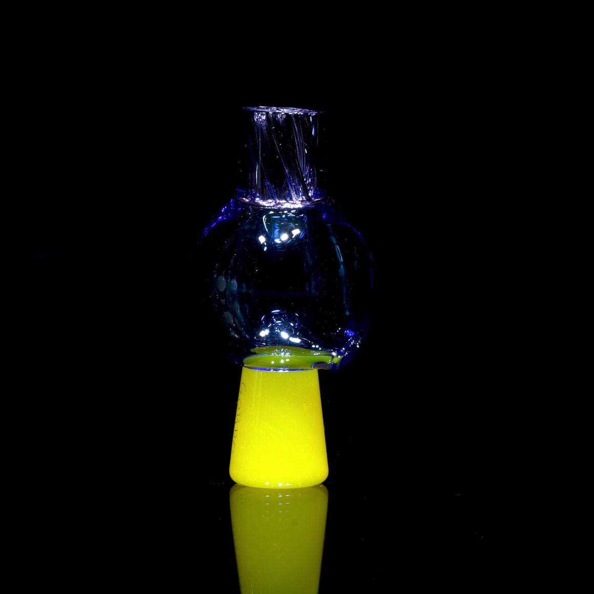 Full-color Ti Signed RipTide Bubble Cap - Nightshade/Blue Dream/Lemon Drop