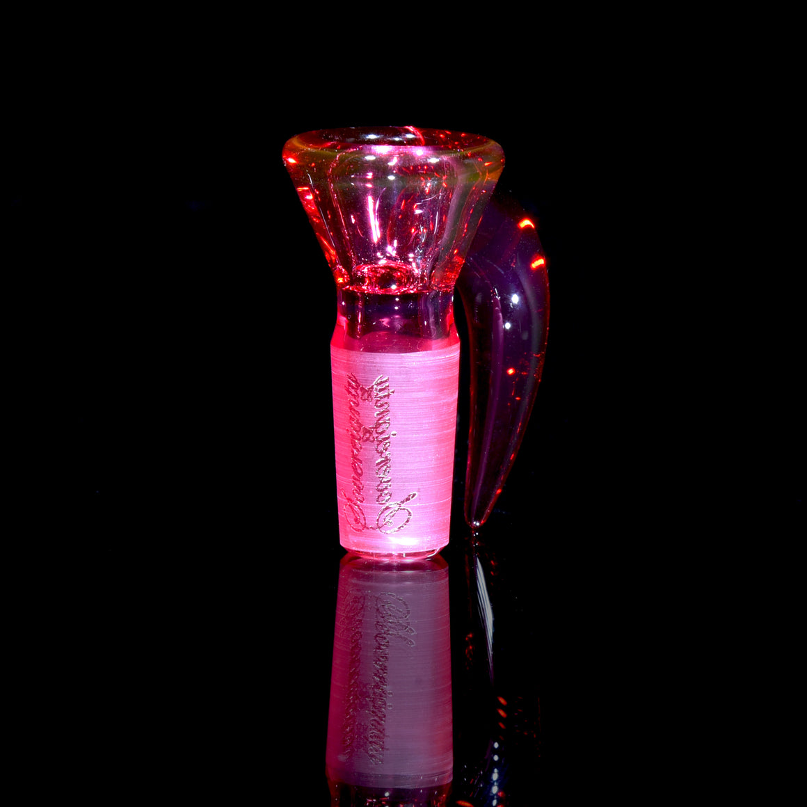 Full-color Mini Double Hornet - Stemline 16mm 6 Cut w/ Splashguard - Telemagenta Lite - 14mm Female