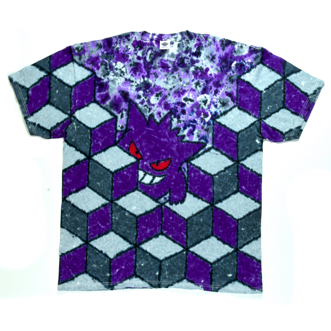 XL - Short-sleeve Tie Dye T-Shirt - "Gengar"