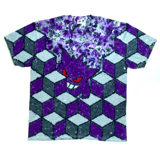 XL - Short-sleeve Tie Dye T-Shirt - "Gengar"