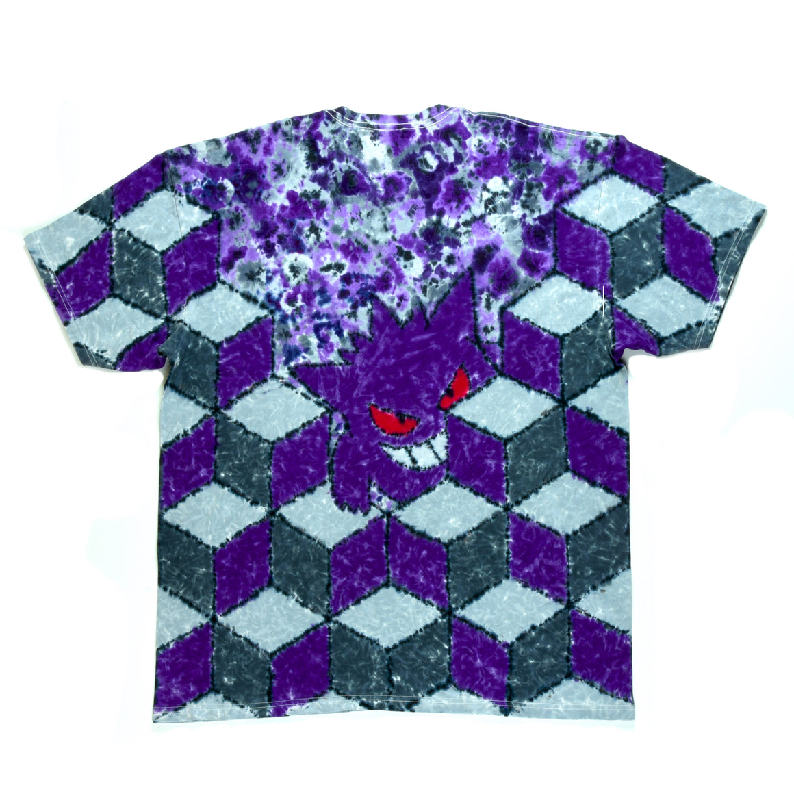 XL - Short-sleeve Tie Dye T-Shirt - "Gengar"