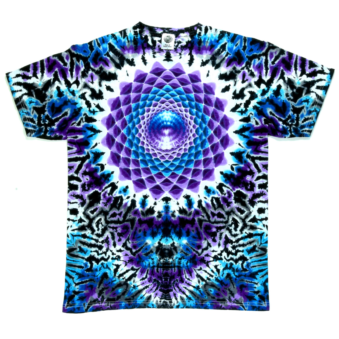 Medium Tie Dye T-Shirt - Purple Rain Mandala Combo