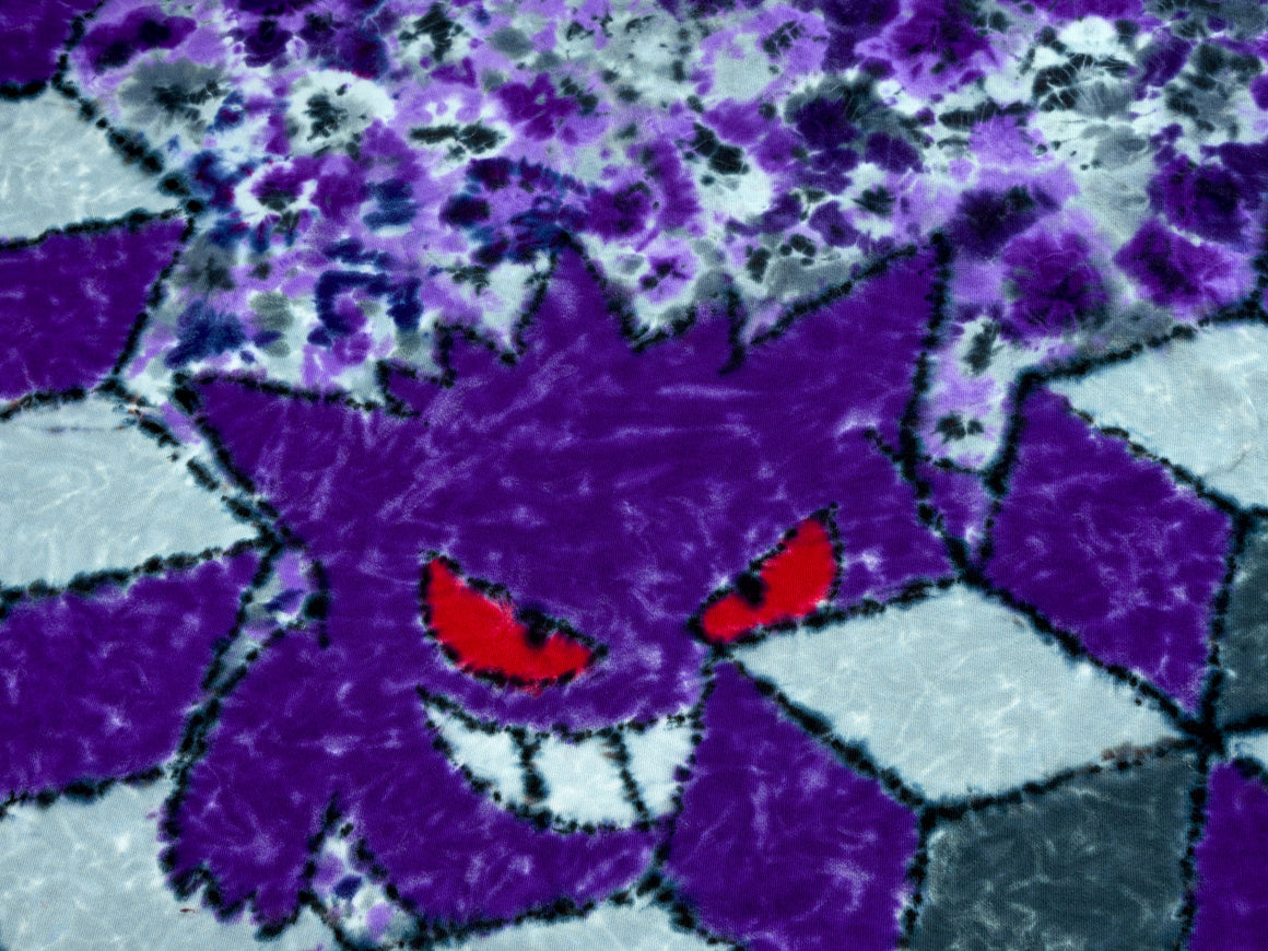 XL - Short-sleeve Tie Dye T-Shirt - "Gengar"