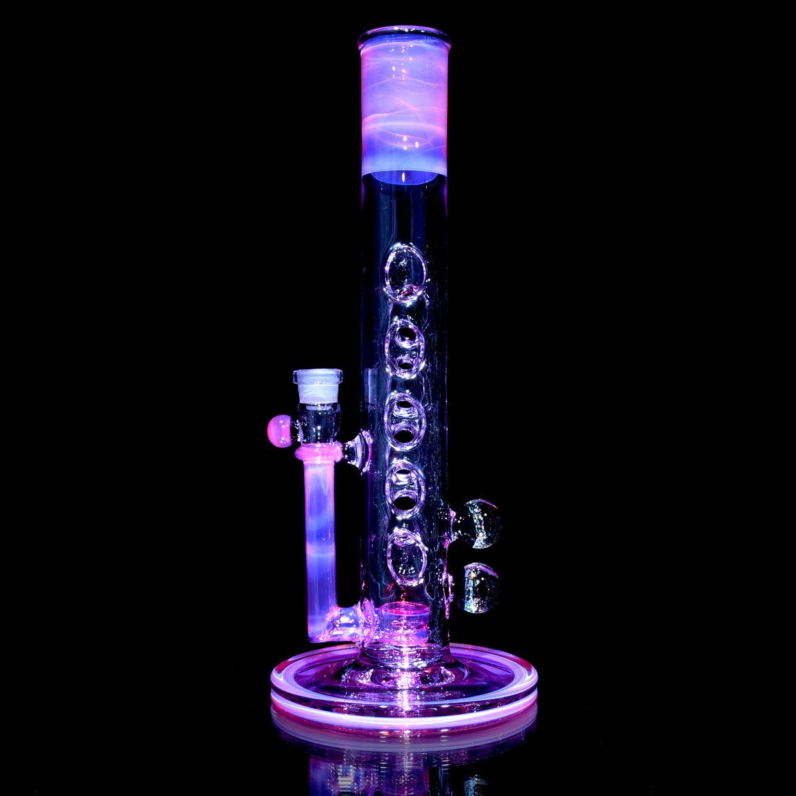 Fully-worked Straight Fab - Karmaline/Purple Amethyst - 14mm Female