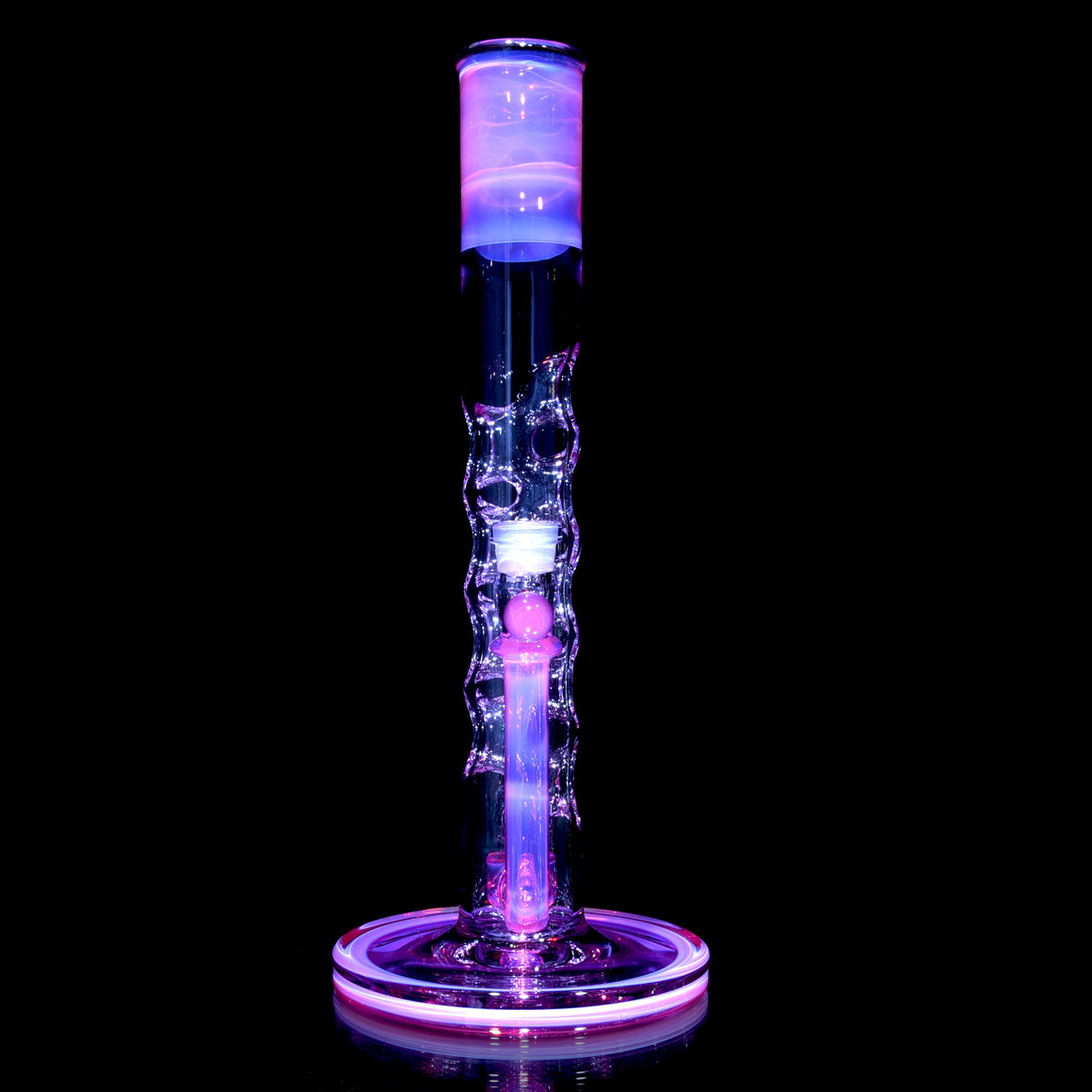 Fully-worked Straight Fab - Karmaline/Purple Amethyst - 14mm Female