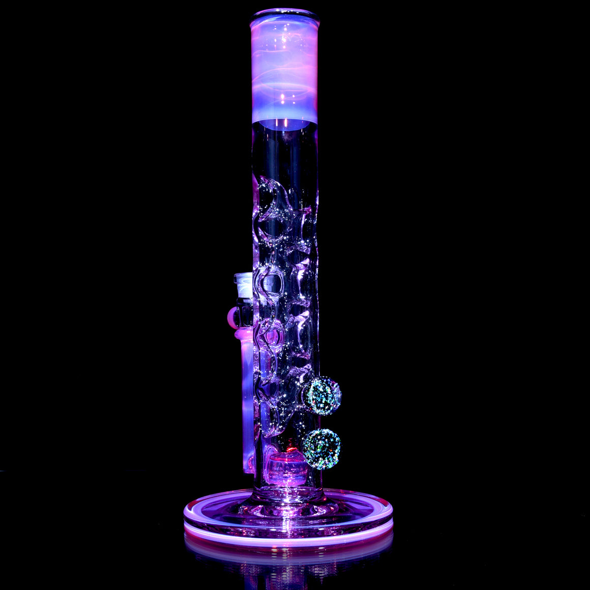 Fully-worked Straight Fab - Karmaline/Purple Amethyst - 14mm Female